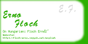 erno floch business card